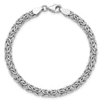 Leslie's 14K White Gold Polished Fancy Link Bracelet - Image 4