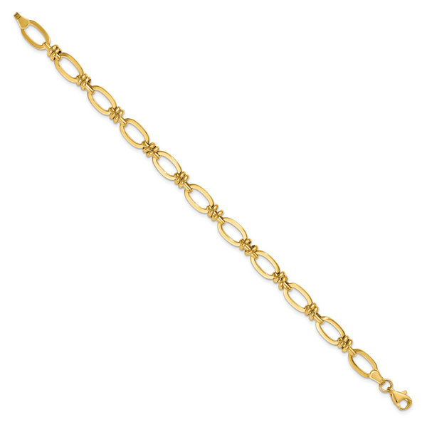 Leslie's 14K Polished Fancy Link Bracelet - Image 2