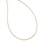 14K Polished D/C with 2in ext. Bar Necklace - Image 3