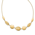 14K Polished D/C with 2in ext. Necklace