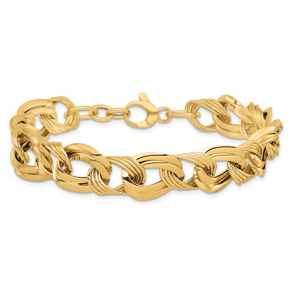 Leslie's 14K Polished Fancy Link Bracelet - Image 3