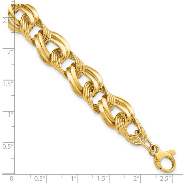 Leslie's 14K Polished Fancy Link Bracelet - Image 4