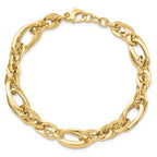 Leslie's 14K Polished Fancy Link .75in ext. Bracelet - Image 4