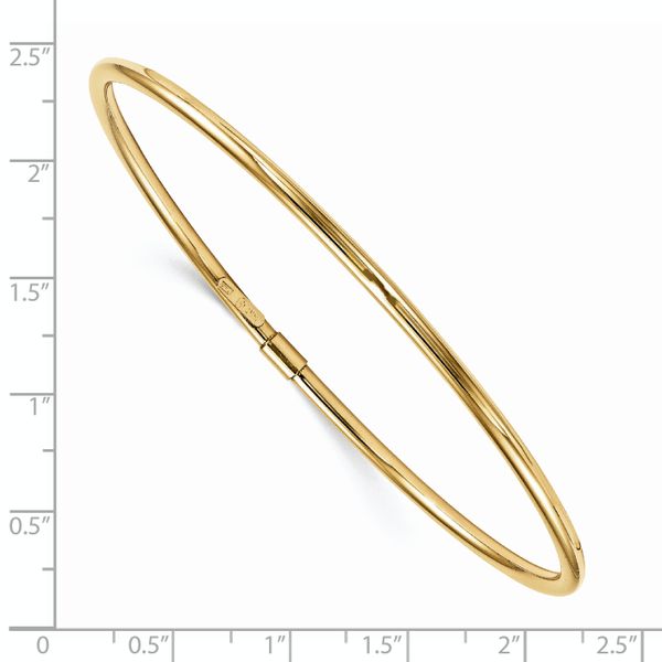 Leslie's 14K Polished Slip-on Bangle - Image 3