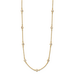 Leslie's 14K Polished CZ Station with 2in ext. Necklace - Image 2