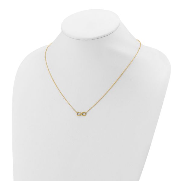 Leslie's 14K Polished Infinity with 2in ext. Necklace - Image 3