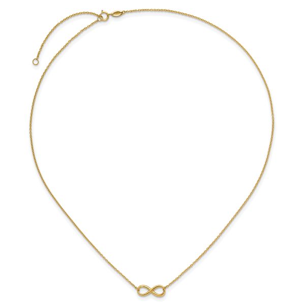 Leslie's 14K Polished Infinity with 2in ext. Necklace - Image 4