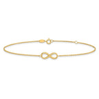 Leslie's 14K Polished Infinity with 1in ext. Anklet - Image 3