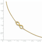 Leslie's 14K Polished Infinity with 1in ext. Anklet - Image 4