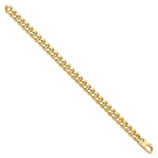 Leslie's 14K 8.5mm Beveled Curb Bracelet - Image 2