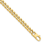 Leslie's 14K 7.0mm Beveled Curb Bracelet