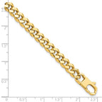 Leslie's 14K 7.0mm Beveled Curb Bracelet - Image 4