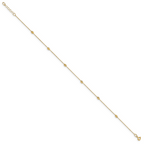 Leslie's 14K Polished and D/C with 1in ext. Anklet - Image 2