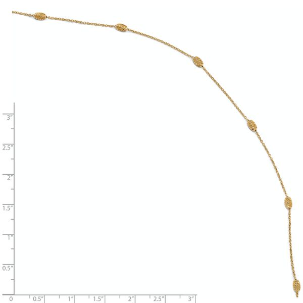 Leslie's 14K Polished and D/C with 1in ext. Anklet - Image 4