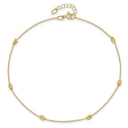 Leslie's 14K Polished and D/C with 1in ext. Anklet - Image 5