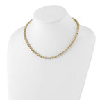 Leslie's 14K Two-tone Polished Fancy Link Necklace - Image 3
