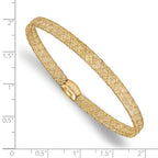 Leslie's 14K Fancy Stretch Bangle Bracelet - Image 2