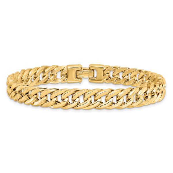 14K Polished Men's Bracelet - Image 4