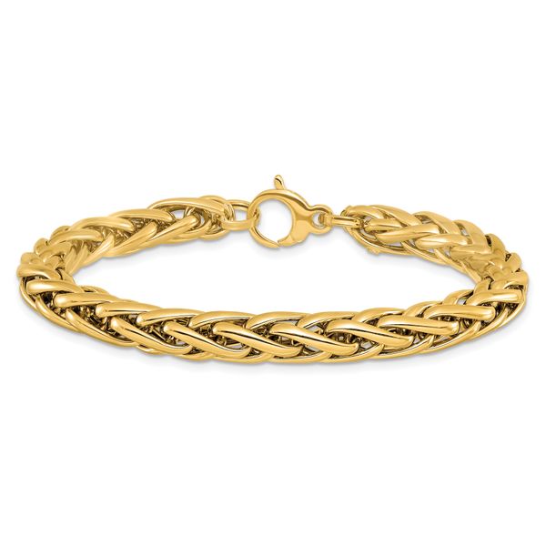 14K Polished Fancy Link Bracelet - Image 3