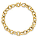 Leslie's 14K Polished Cable Oval Link Bracelet - Image 4