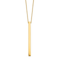 Leslie's 14K Polished Bar 2in ext. Necklace