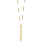 Leslie's 14K Polished Bar 2in ext. Necklace - Image 2
