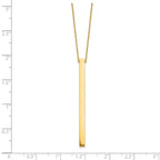 Leslie's 14K Polished Bar 2in ext. Necklace - Image 3