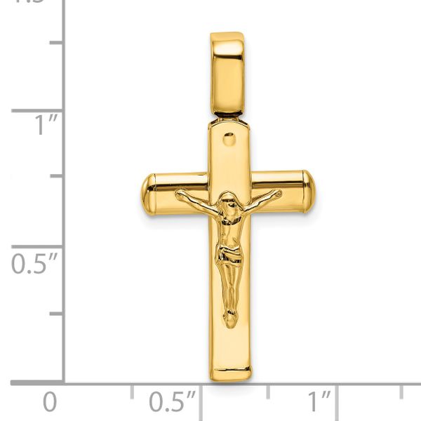 Leslie's 14K Polished Crucifix Pendant - Image 3