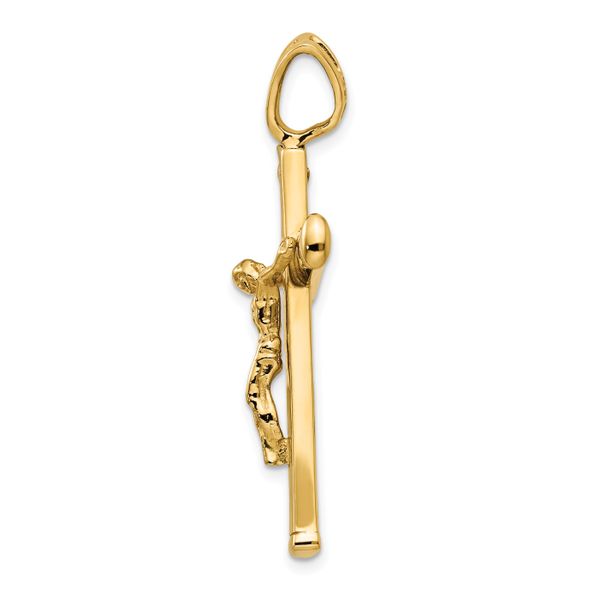Leslie's 14K Polished Crucifix Pendant - Image 2