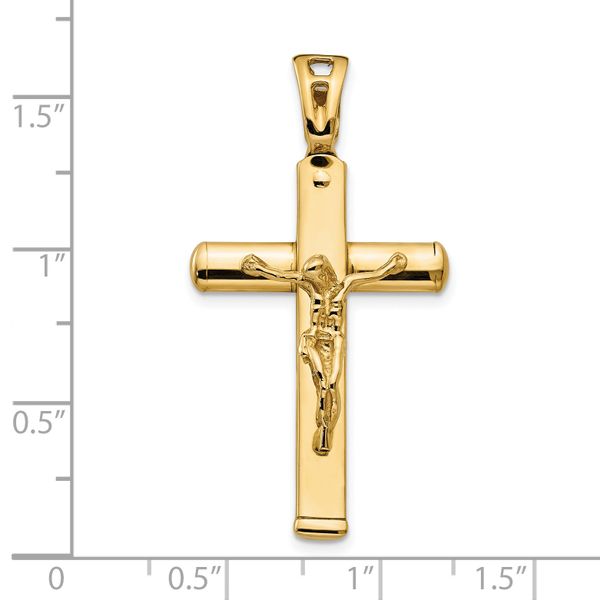 Leslie's 14K Polished Crucifix Pendant - Image 4