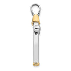 Leslie's 14K Two-tone Polished Cross Pendant - Image 2