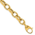 Leslie's 14K Polished Fancy Link 8in w/.5 ext. Bracelet