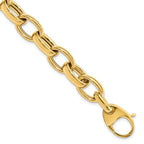 Leslie's 14K Polished Fancy Link 8in w/.5 ext. Bracelet