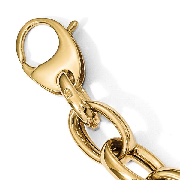 Leslie's 14K Polished Fancy Link 8in w/.5 ext. Bracelet - Image 3