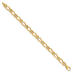 Leslie's 14K Polished Fancy Link 7.5in Bracelet - Image 2