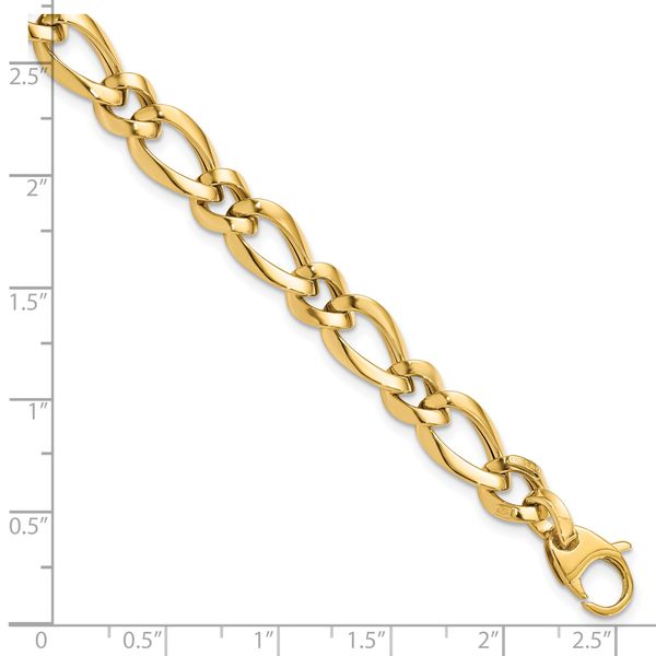Leslie's 14K Polished Fancy Link 7.5in Bracelet - Image 4