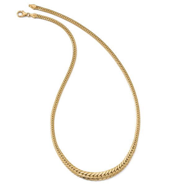 Leslie's 14K Polished Graduated Fancy Link Necklace - Image 2