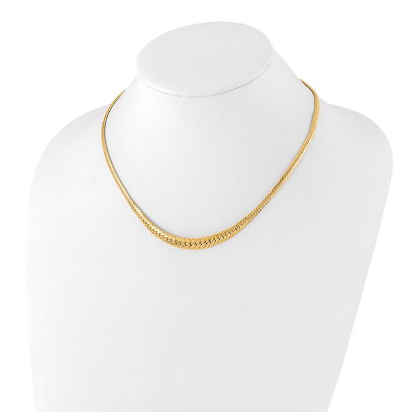 Leslie's 14K Polished Graduated Fancy Link Necklace - Image 4