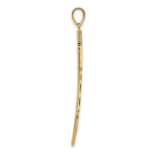 14K Feather Pendant - Image 2