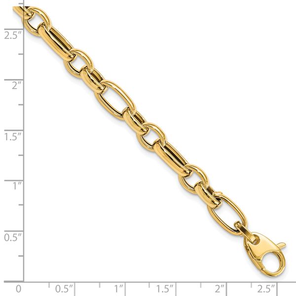 Leslie's 14K Polished Fancy Link Bracelet - Image 5