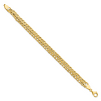 Leslie's 14K Polished and Textured Fancy Link Bracelet - Image 2