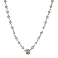 14KT Yellow Gold Freshwater Pearl & LGD Necklace