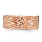 Leslie's 14k with Rose Gold Plating Polished/Textured Stretch Ring - Image 3