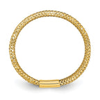 Leslie's 14k Polished/Textured Stretch Ring - Image 2