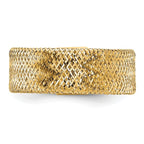 Leslie's 14k Polished/Textured Stretch Ring - Image 4