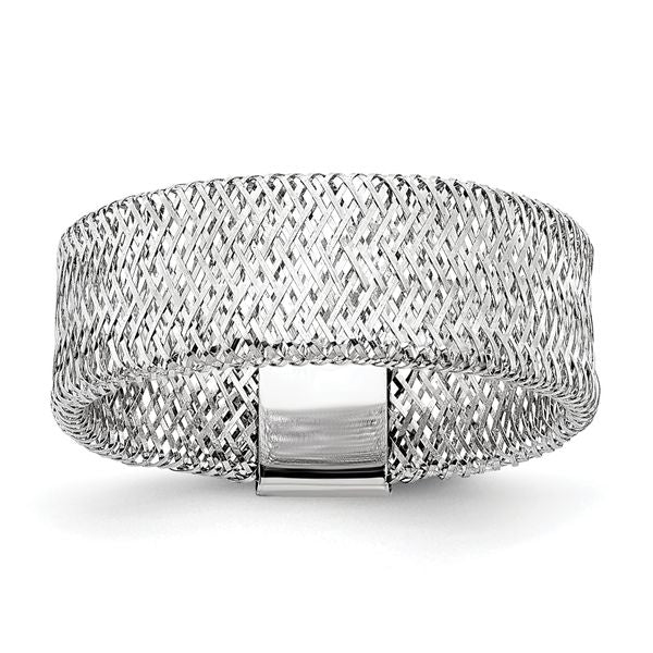 Leslie's 14k w/White Rhodium-plating Stretch Ring