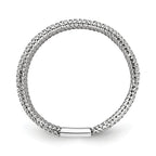 Leslie's 14k w/White Rhodium-plating Stretch Ring - Image 2