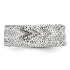 Leslie's 14k w/White Rhodium-plating Stretch Ring - Image 4