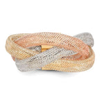 Leslie's 14K w/White and Rose Rhodium Flexible Ring - Image 4