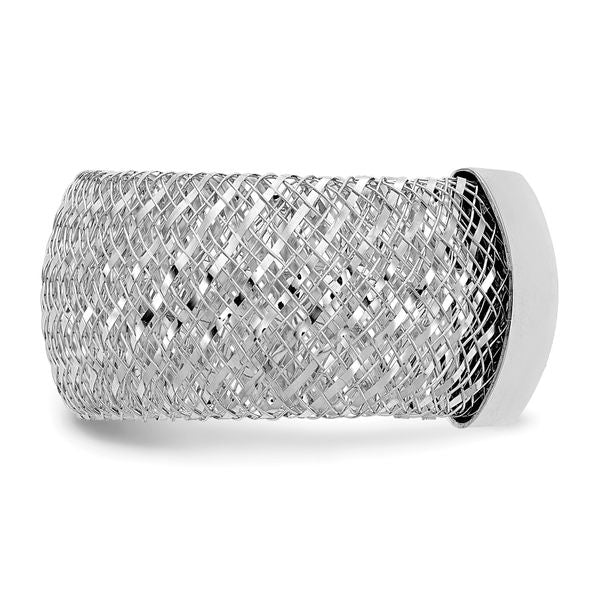 Leslie's 14K with White Rhodium Plating Stretch Ring - Image 3